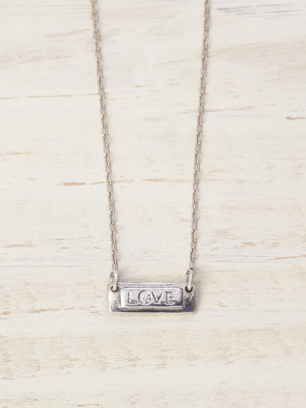 Love Bar Diamond Necklace - LUNESSA