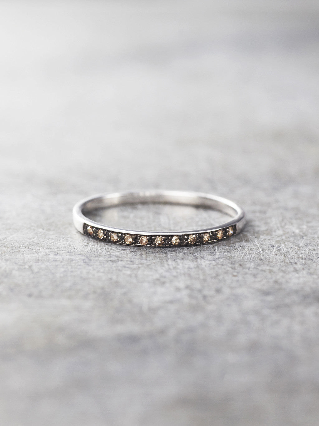 Black Gold Diamond Gossamer Ring - LUNESSA