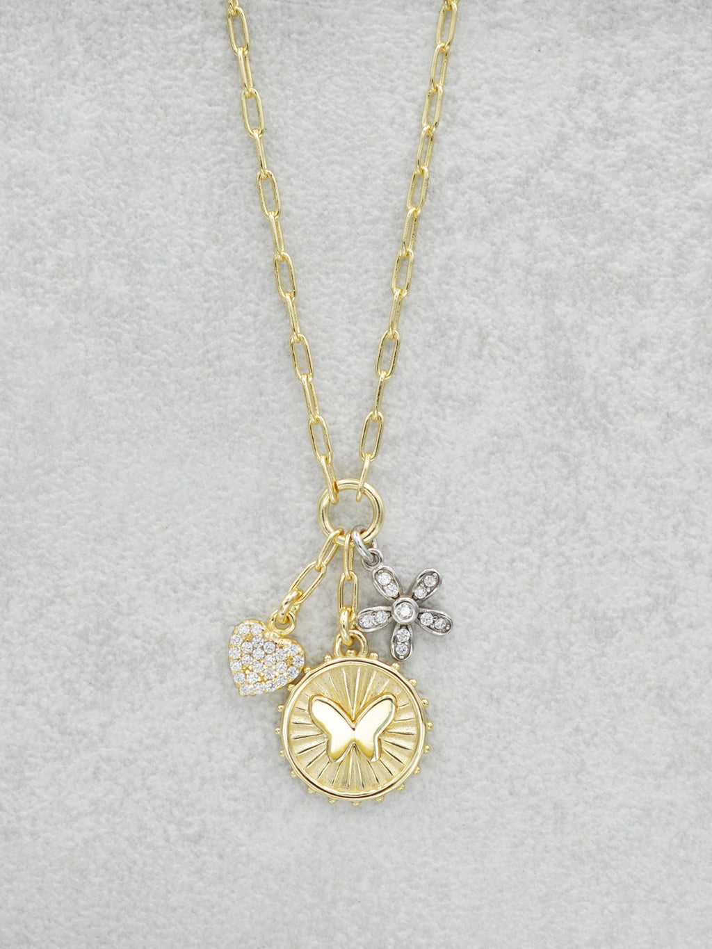 14K Vermeil Butterfly Charm Necklace