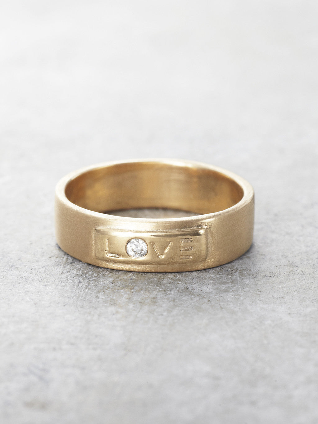14K Diamond Love Band - LUNESSA