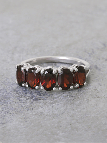 Garnet Guardian's Gate Ring