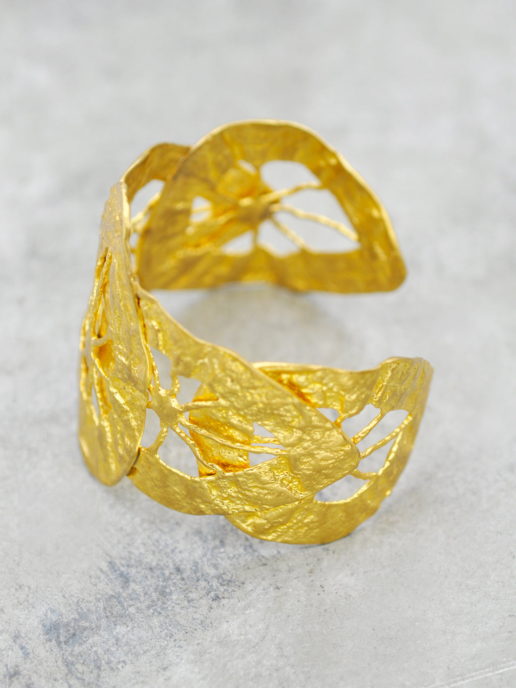 Gold Lace Cuff Bracelet