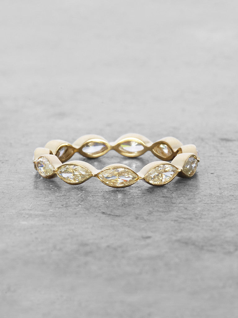 Moissanite Marquis Eternity Band