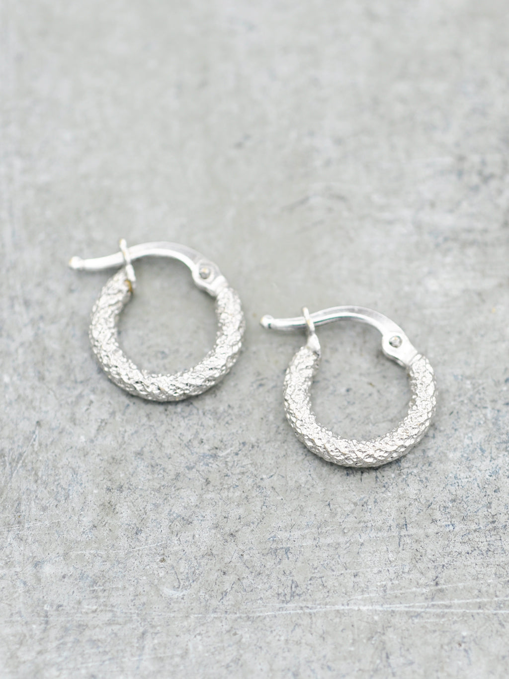 14K Tiny Stardust Hoops