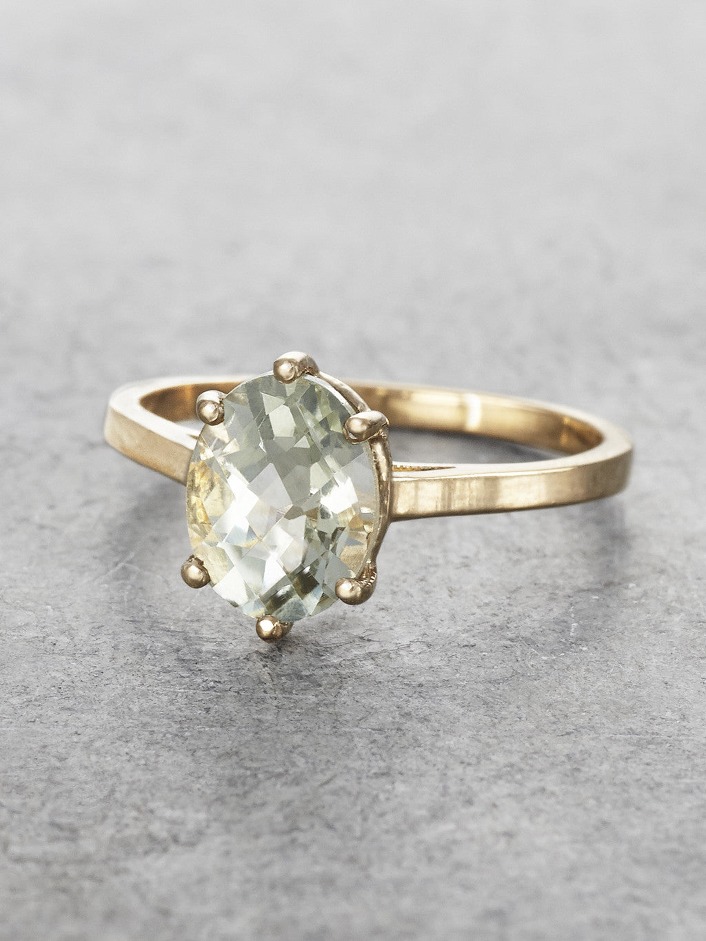 Green Amethyst Maddie Ring - LUNESSA