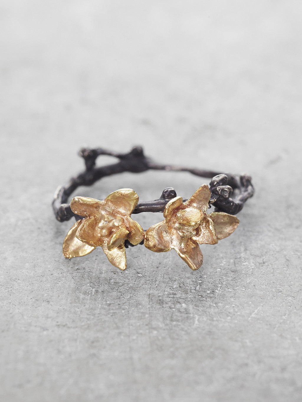 14K Jasmine Double Blossom Ring - LUNESSA