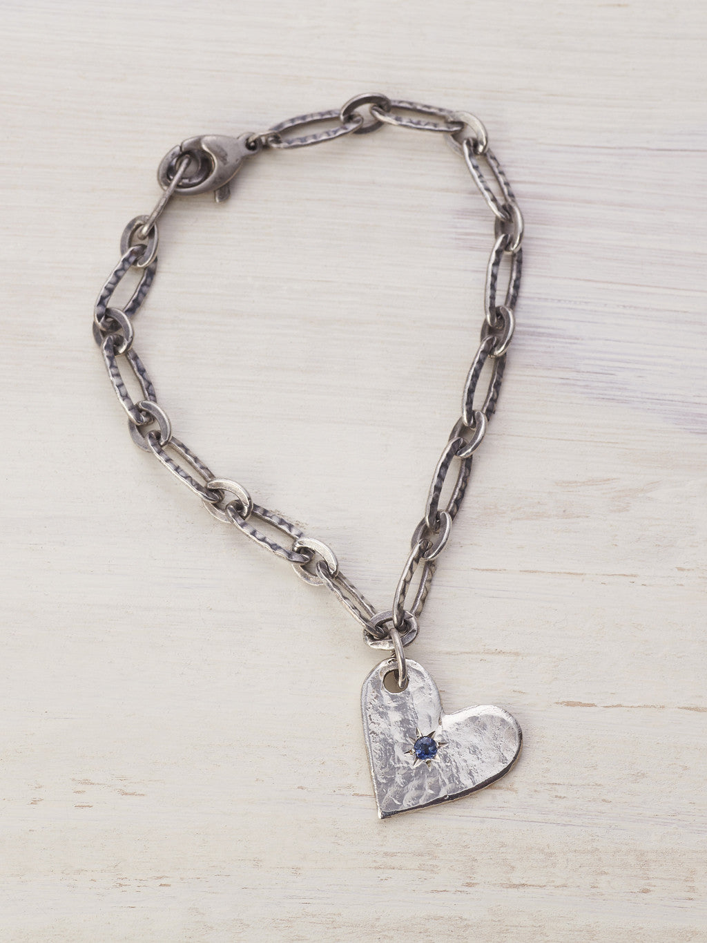 Sapphire Cosmic Heart Bracelet - LUNESSA