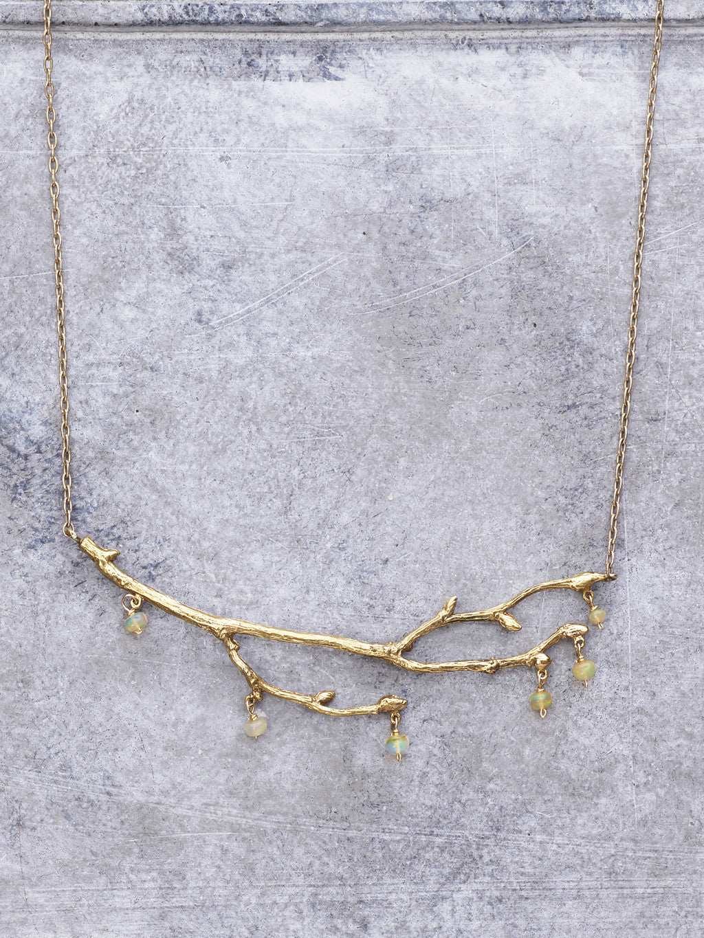 Enchanted Opal Fairy Branch Necklace - LUNESSA