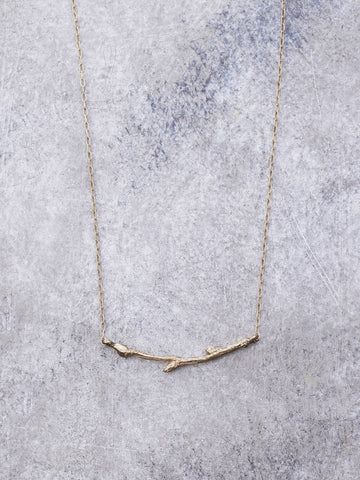 Gold Twig Necklace - Small - LUNESSA