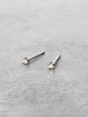 Tiniest Diamond Post Earrings