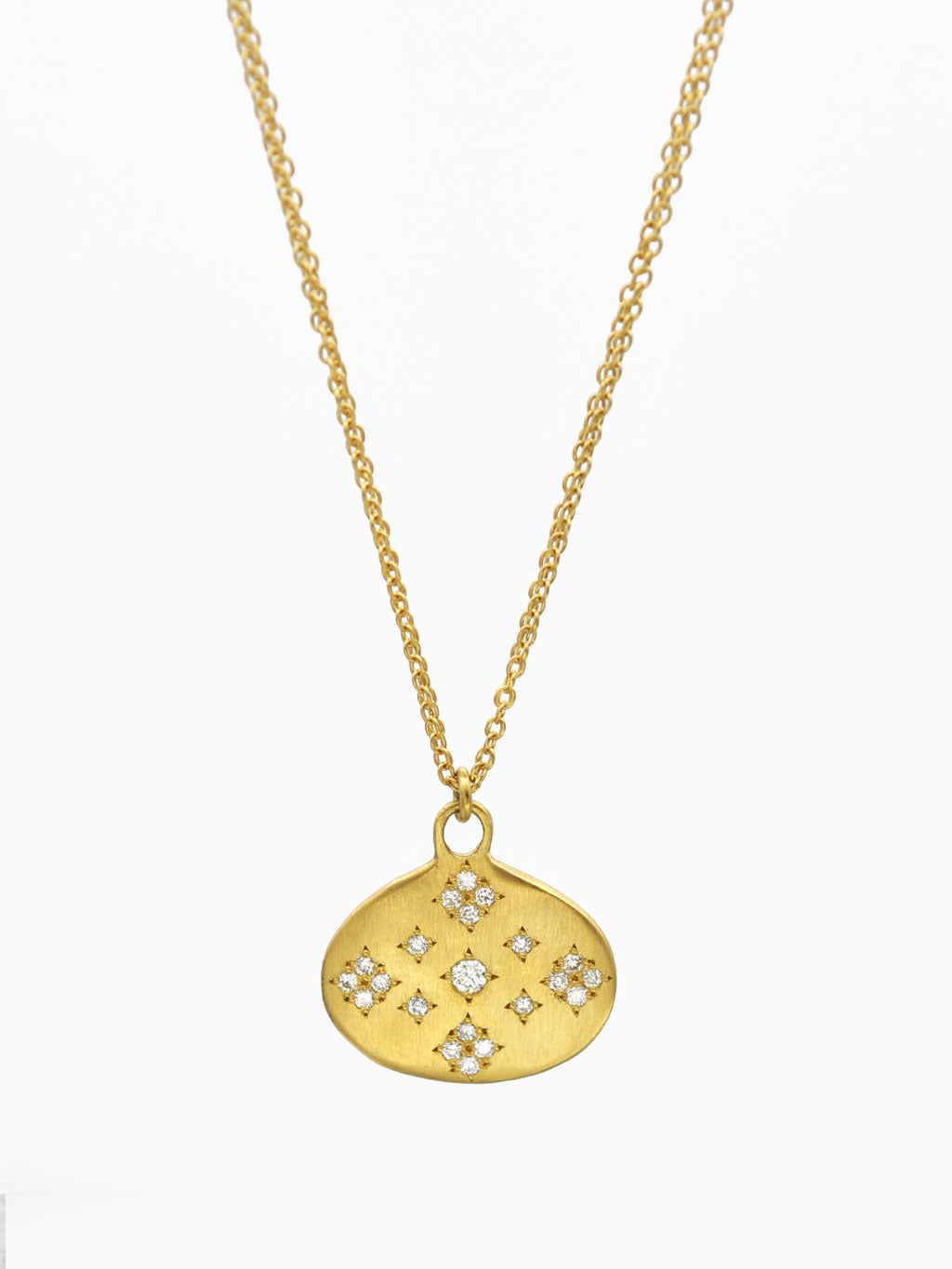 18K Diamond Stars Pendant Necklace