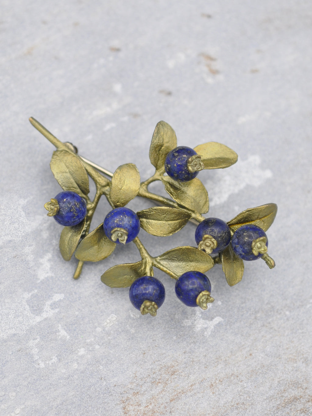 Bronze Blueberry Pin