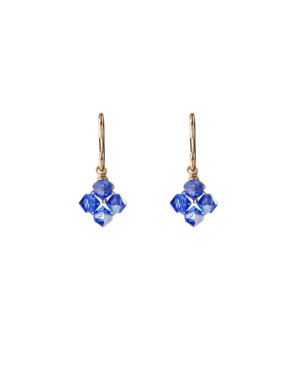 Crystal Diamond Clover Earrings - Capri - LUNESSA