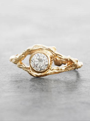 Fairy Branch Ring with 1/2 Carat Diamond