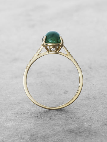 Guinevere Emerald Cabochon Ring