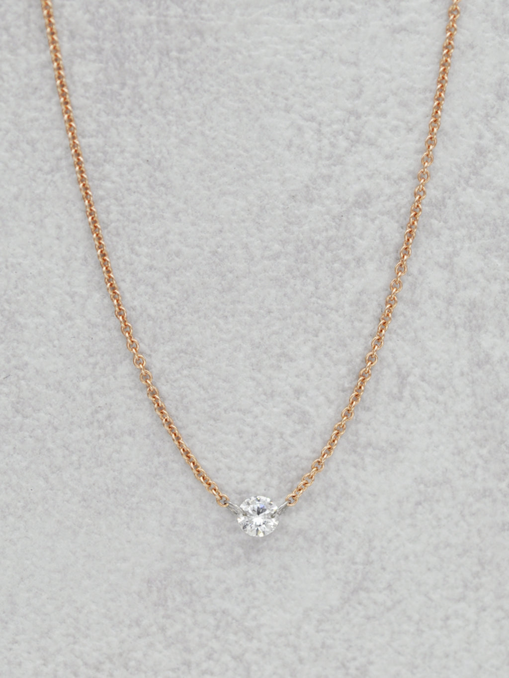 14K Floating Diamond Necklace CT LUNESSA - Main Image