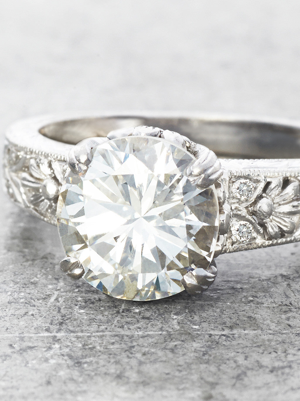 The Lauren Diamond Ring - close up