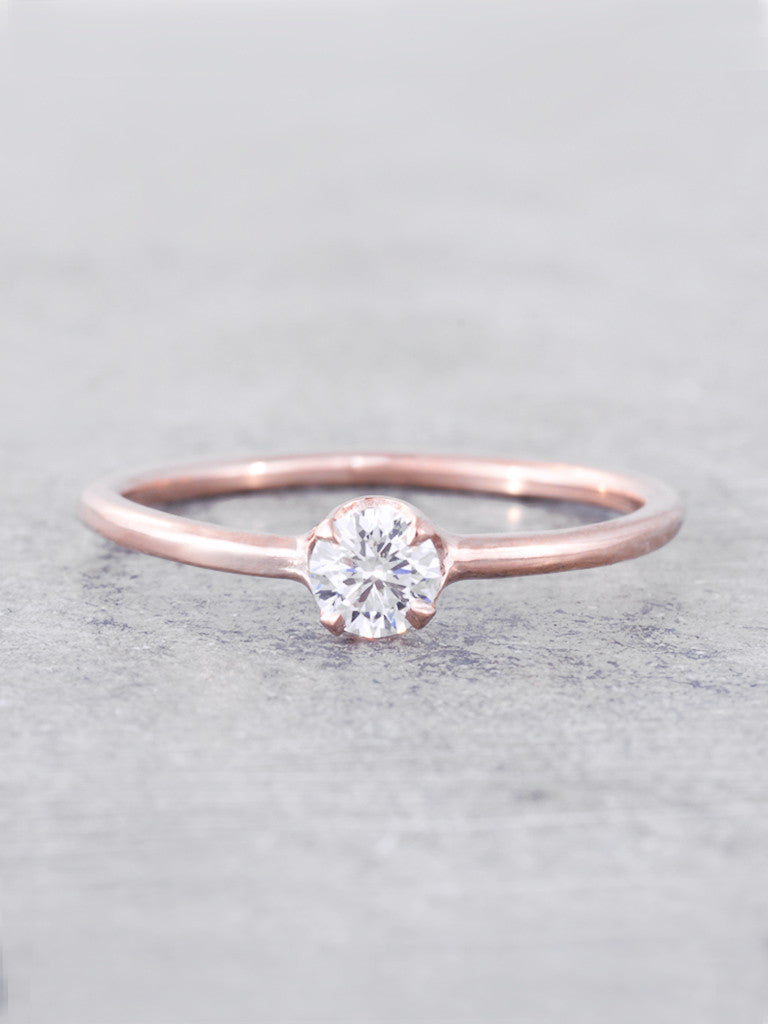 Leah Diamond Solitaire Ring