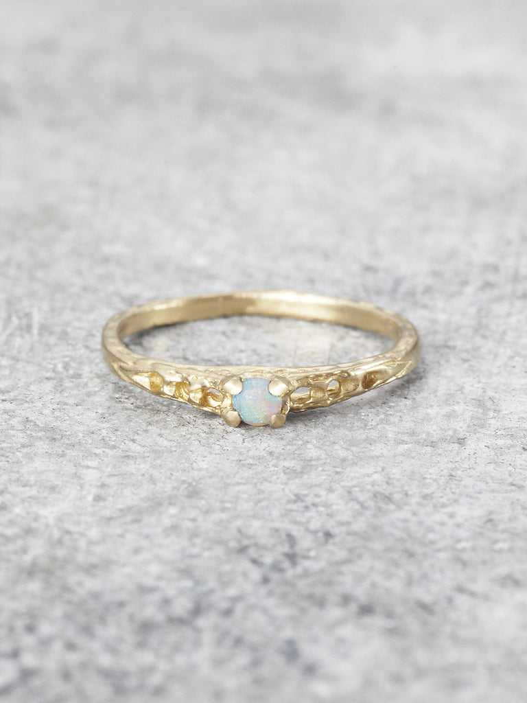 Precious Opal Pinkie Ring | LUNESSA