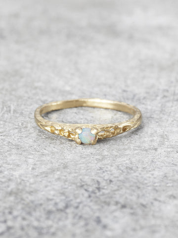 Precious Opal Pinkie Ring - LUNESSA