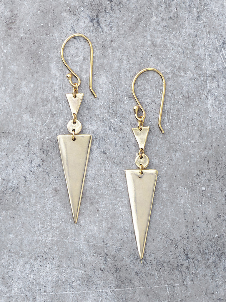 Triangle Drop Geometric Earrings