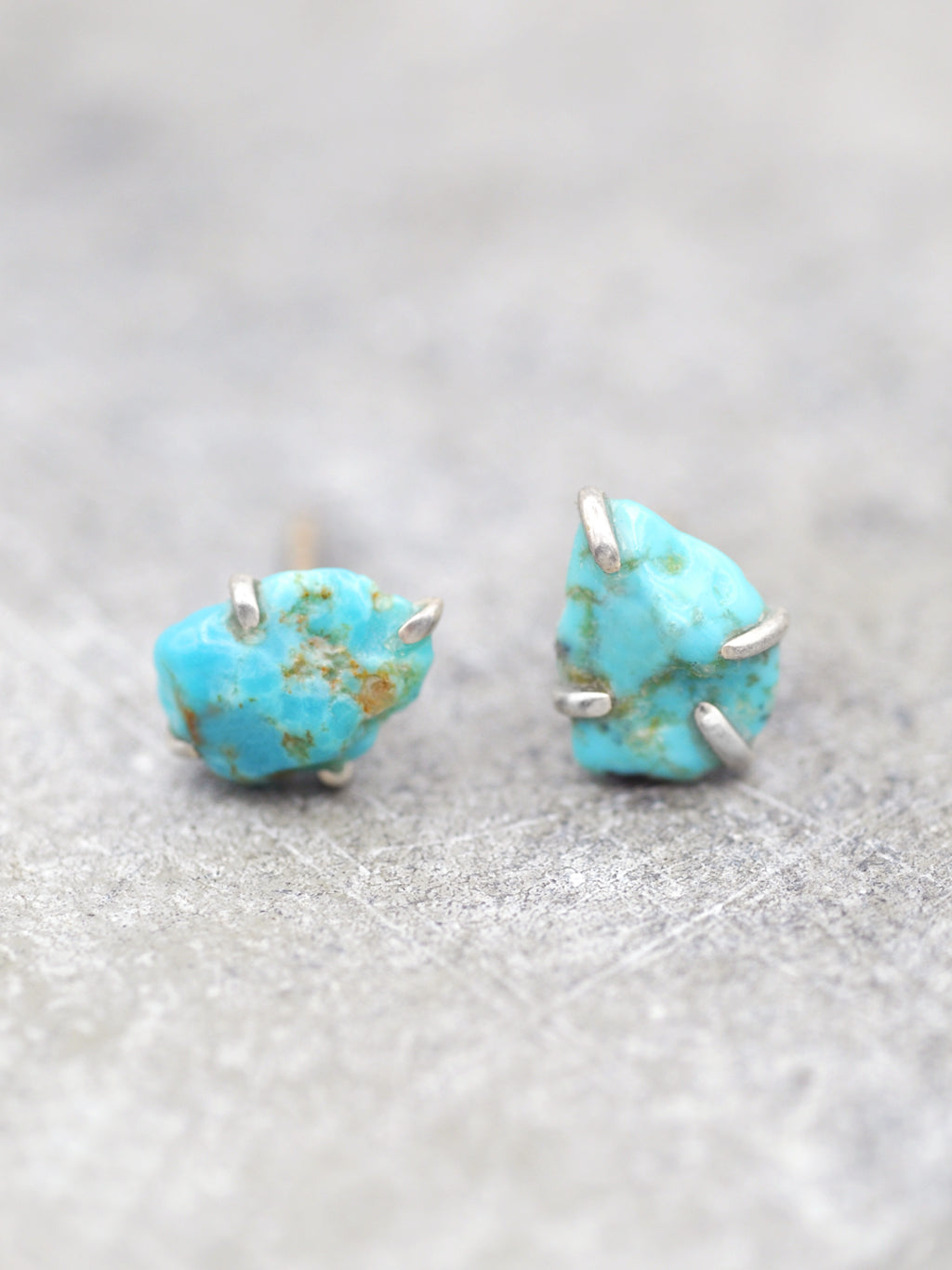 Raw Turquoise Nugget Posts