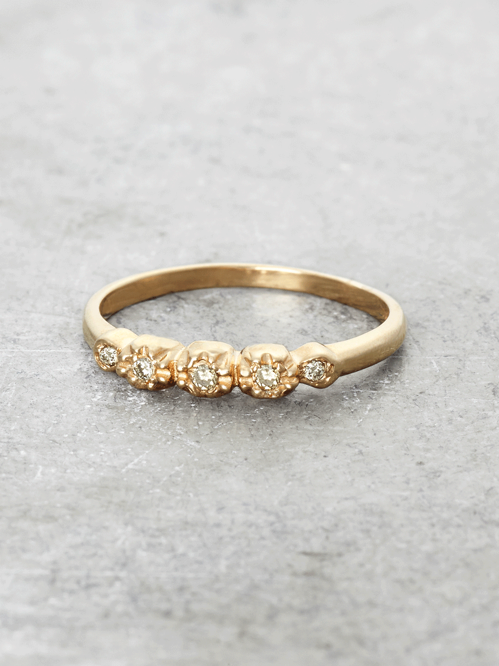 Diamond Petals Wedding Ring - LUNESSA