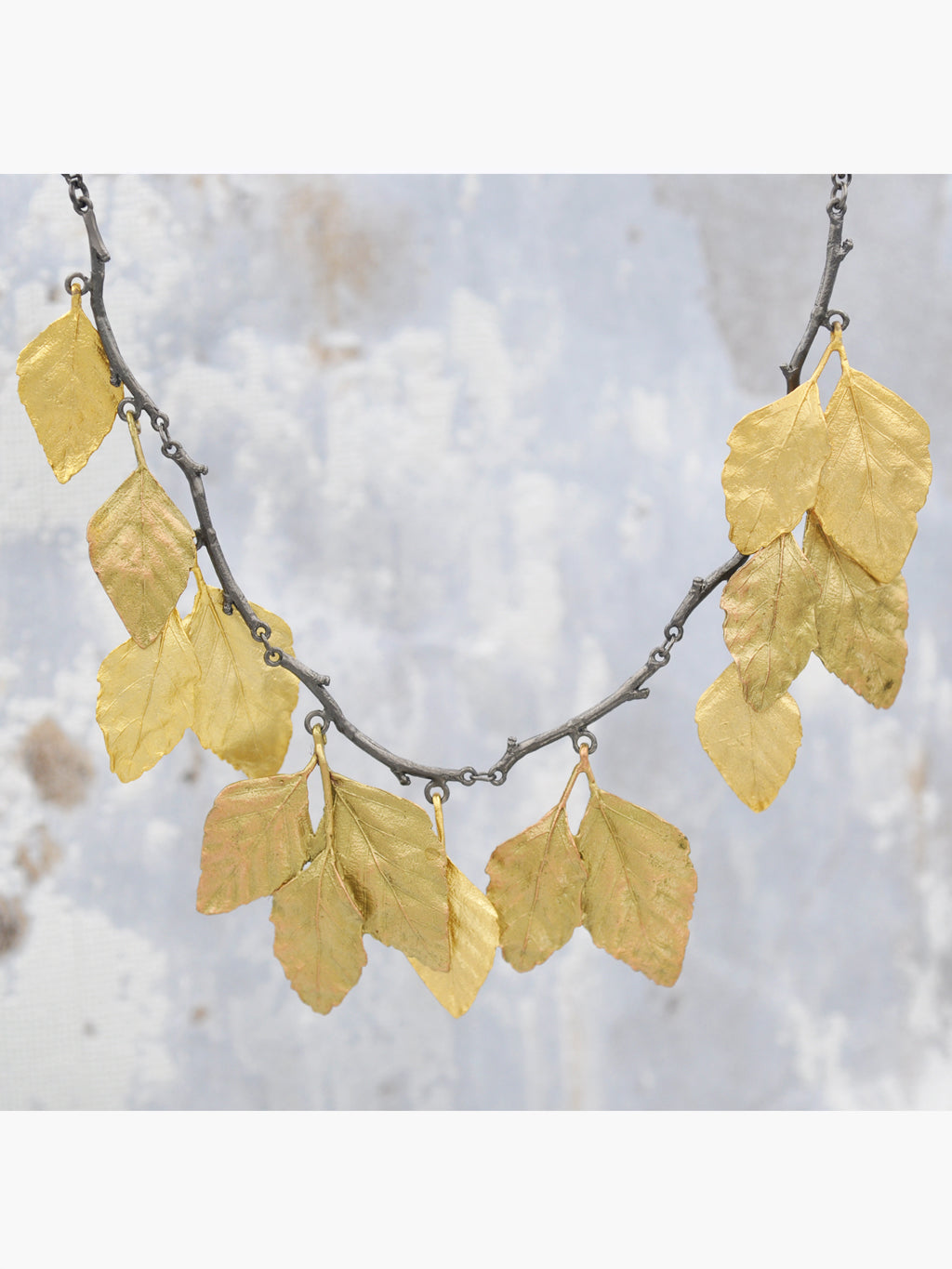 Cascading Autumn Leaves Necklace