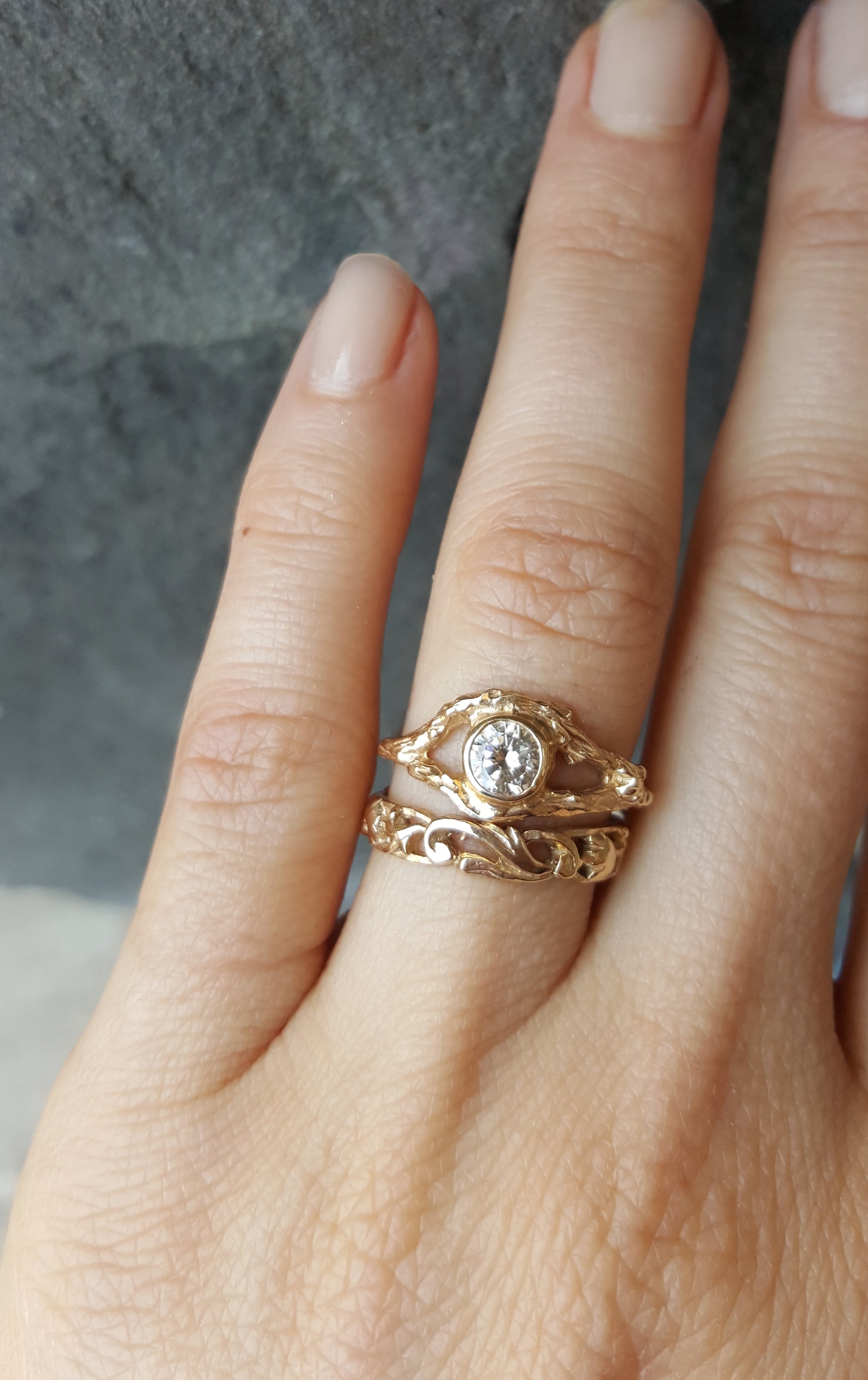 14K Fairy Branch Ring (.50 ct Diamond)