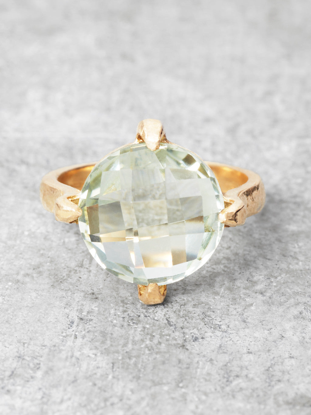 Green Amethyst Orb Ring LUNESSA