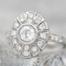 Custom Rose Gold & Cushion Cut Diamond Halo Engagement Ring